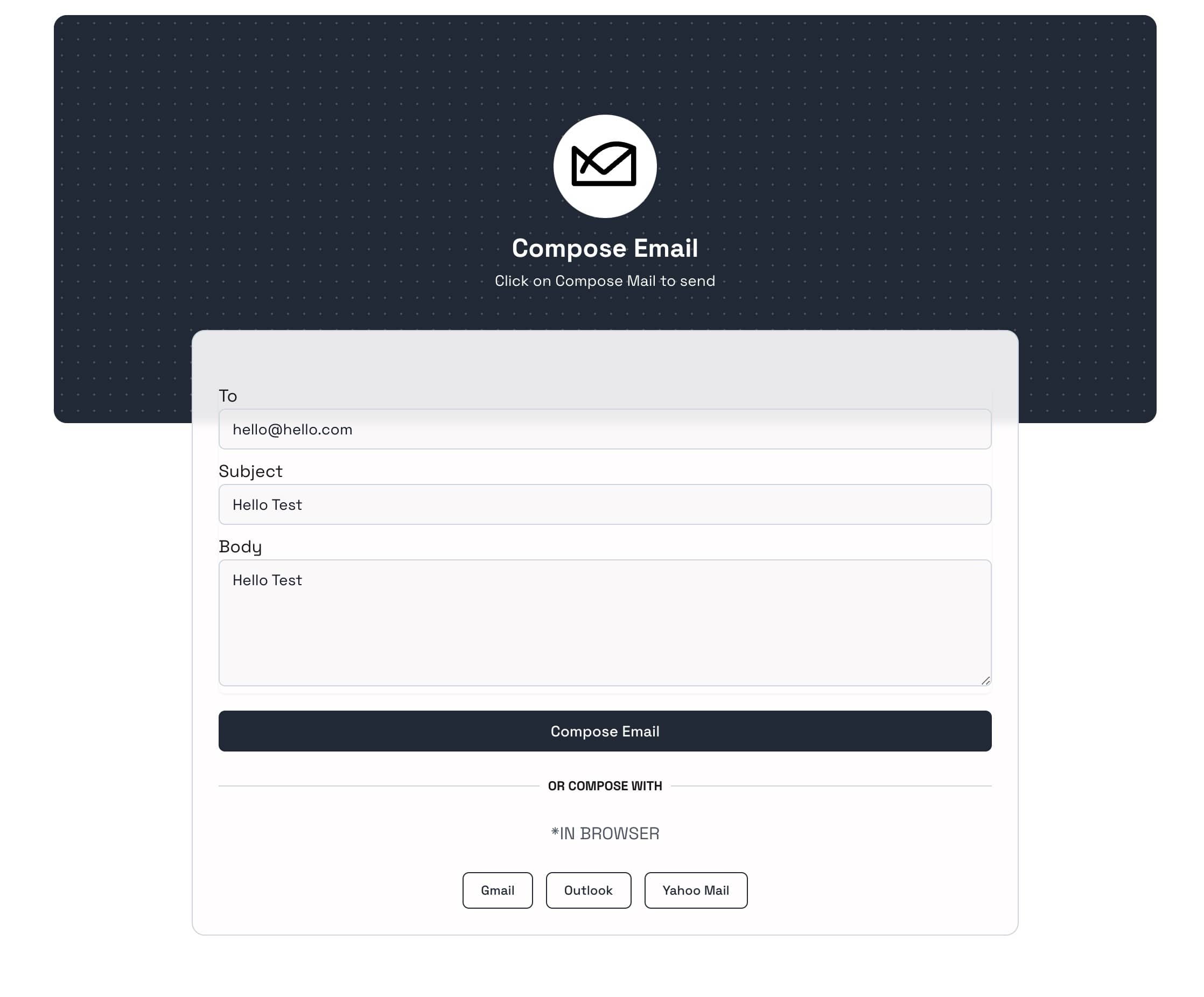 Pre-populated Fields